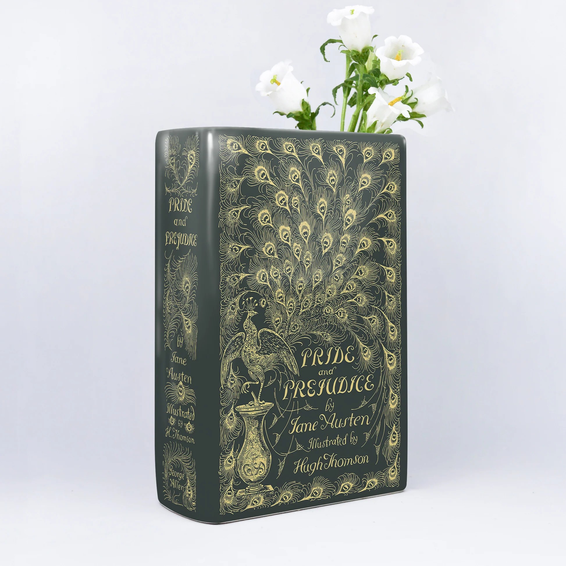 Biblio Bloom／『高慢と偏見』陶磁器花瓶（大）［送料込］