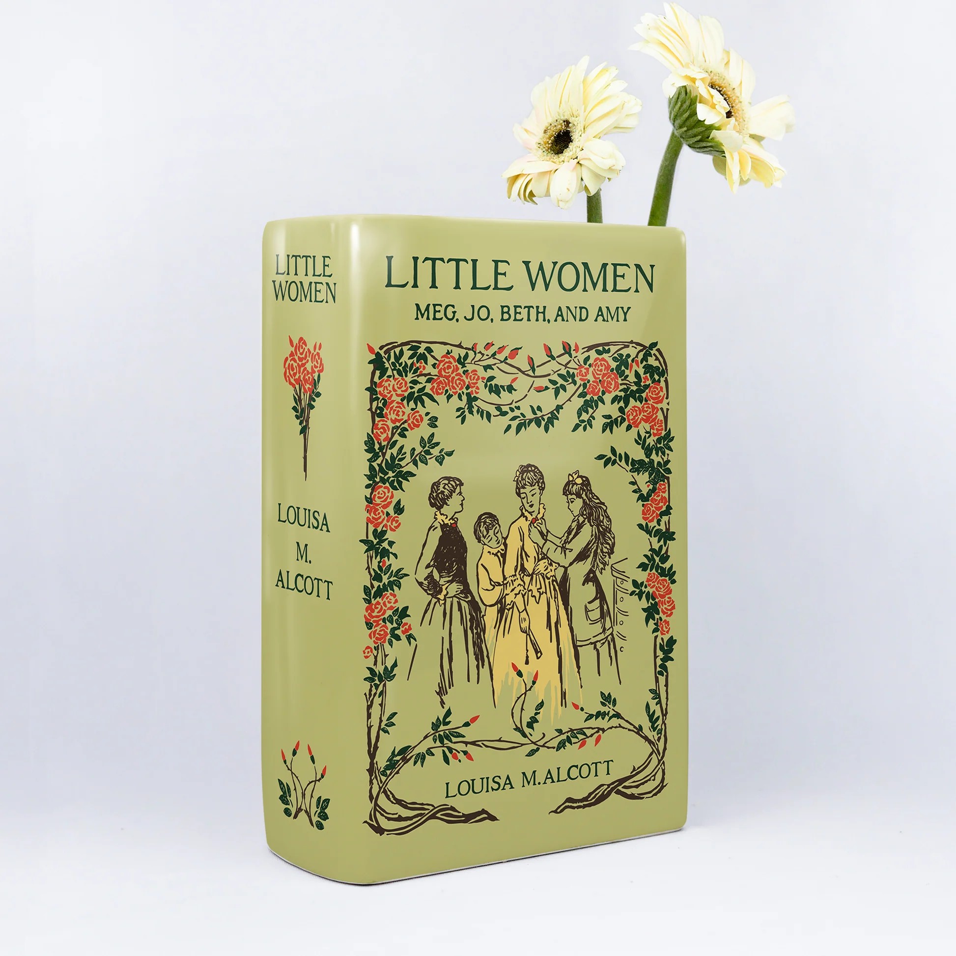 Biblio Bloom／『若草物語』陶磁器花瓶（大）［送料込］
