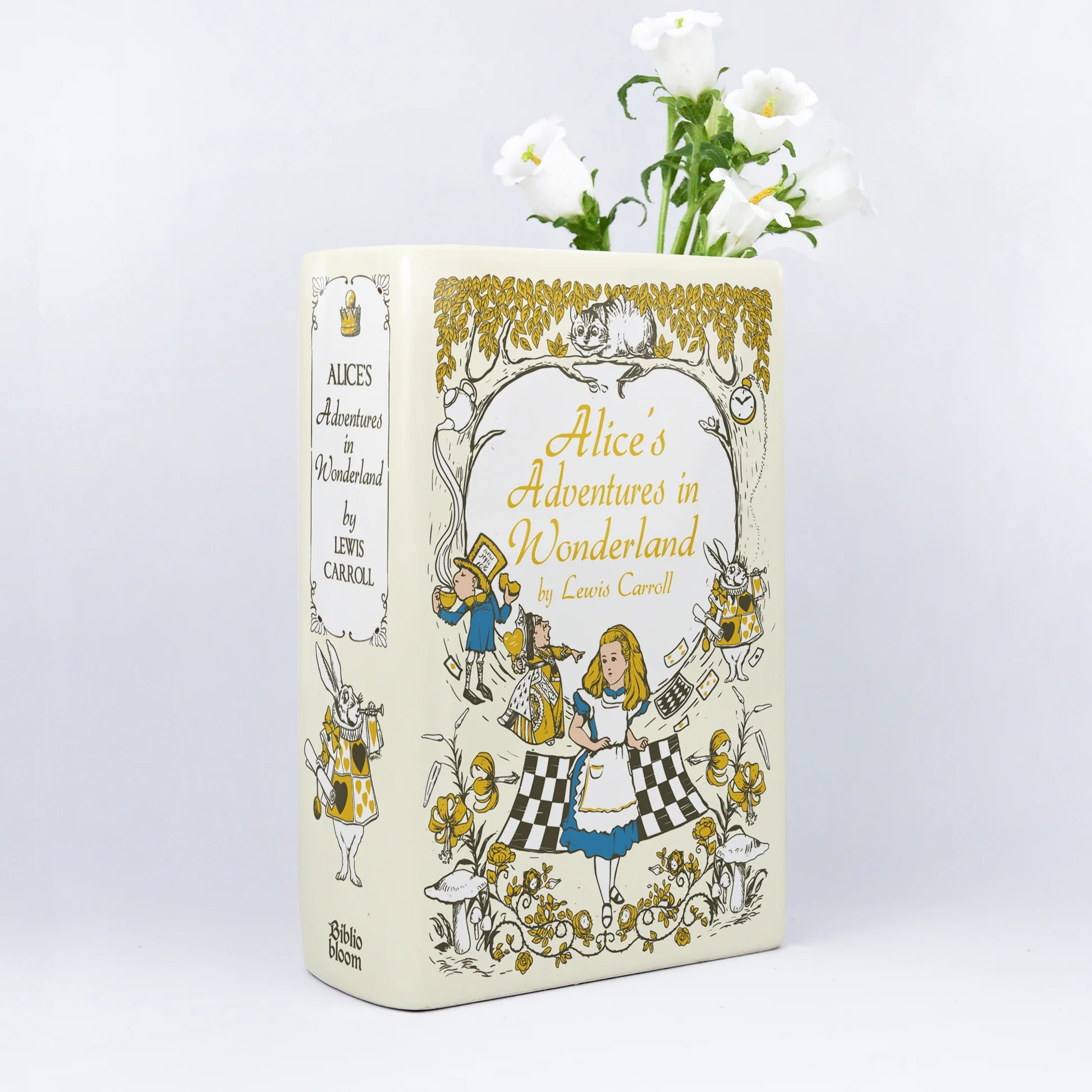Biblio Bloom／『不思議の国のアリス』陶磁器花瓶 2（大）［送料込］