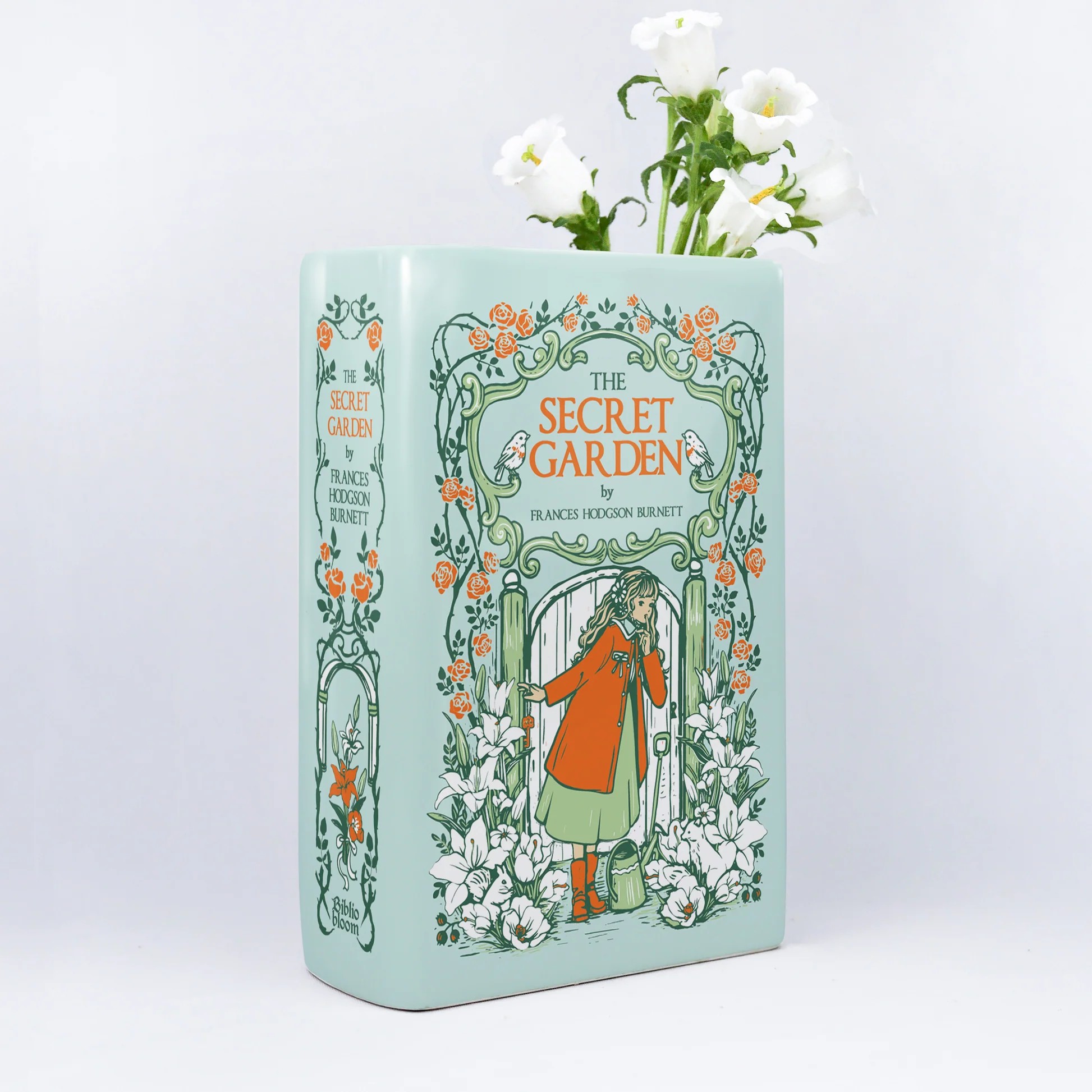 Biblio Bloom／『秘密の花園』陶磁器花瓶（大）［送料込］