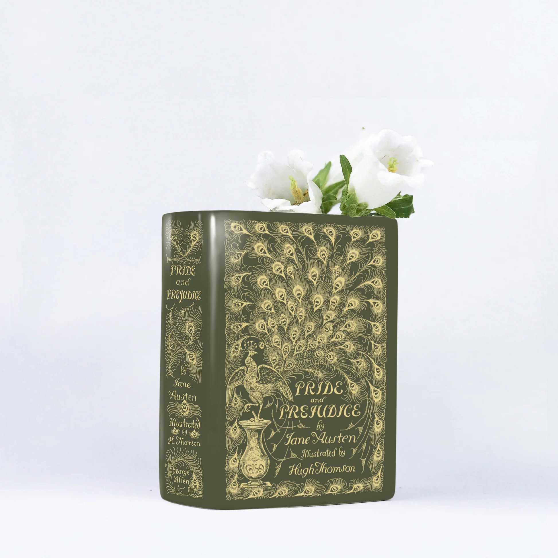 Biblio Bloom／『高慢と偏見』陶磁器花瓶（小）［送料込］