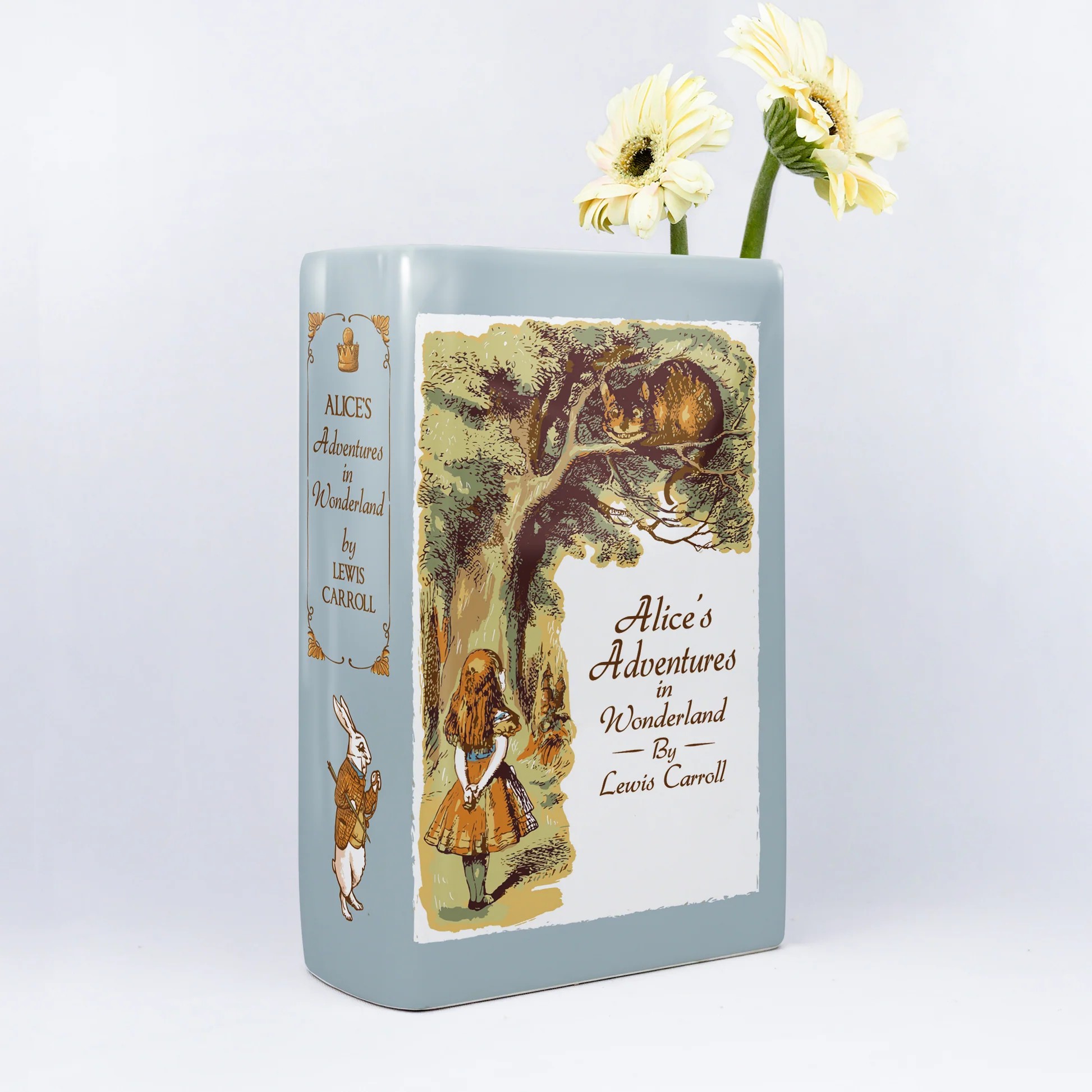 Biblio Bloom／『不思議の国のアリス』陶磁器花瓶（大）［送料込］