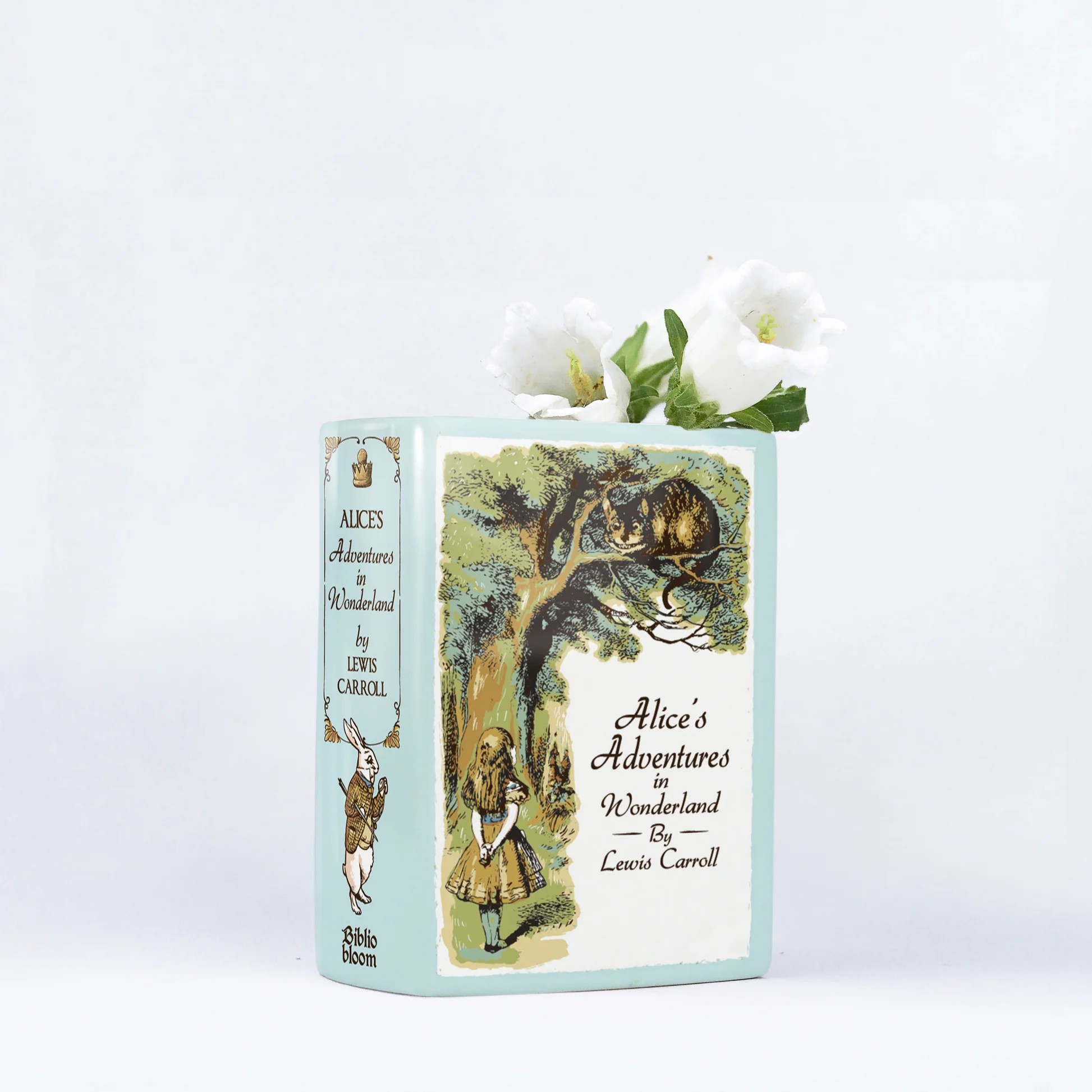 Biblio Bloom／『不思議の国のアリス』陶磁器花瓶（小）［送料込］