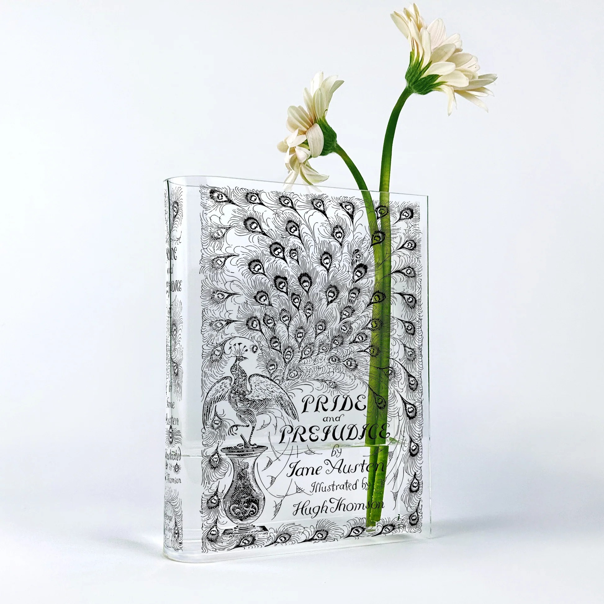 Biblio Bloom／『高慢と偏見』アクリル花瓶［送料込］
